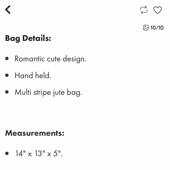 Magid Bags Multi Color Woven Straw Jute Tote Handbag - Picture 8 of 8